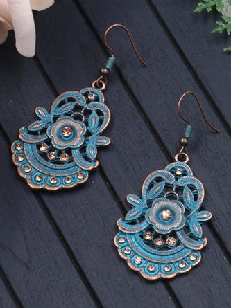 As Picture Vintage Alloy Earrings