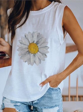 Sunflower Casual Cotton-Blend Tanks & Camis Tank Tops