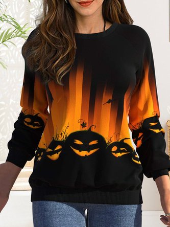 Halloween Casual Loose Sweatshirt
