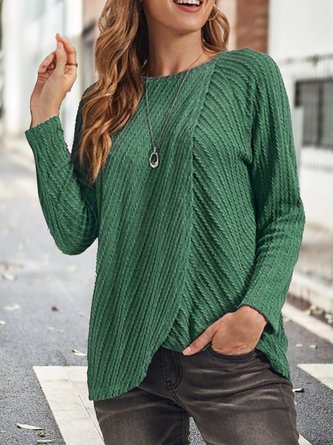 Christmas Casual Loose Crew Neck Tops