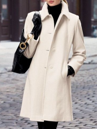 Loose Shawl Collar Urban Overcoat