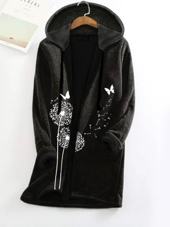 Dandelion Hoodie Loose Teddy Jacket