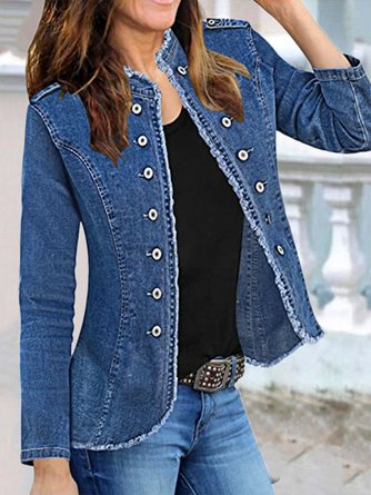 Regular Fit Casual Plain Overcoat