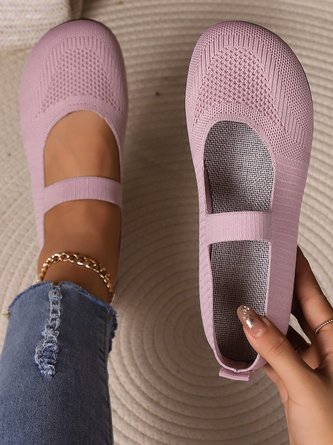Women Minimalism Soft Sole Casual Mesh Fabric Mary Jane Shoes