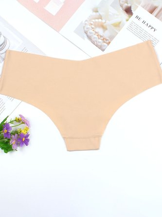 One piece seamless ice Casual Panty