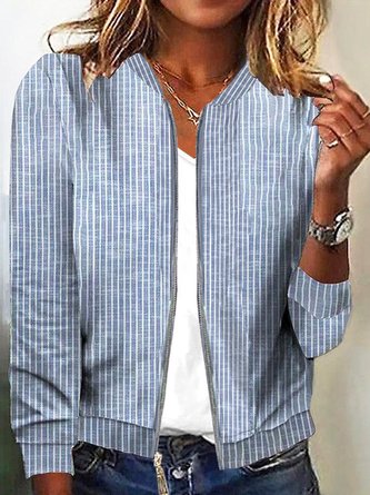 Casual Loose Striped Jacket