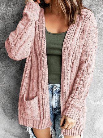 Wool/Knitting Casual Loose Cardigan