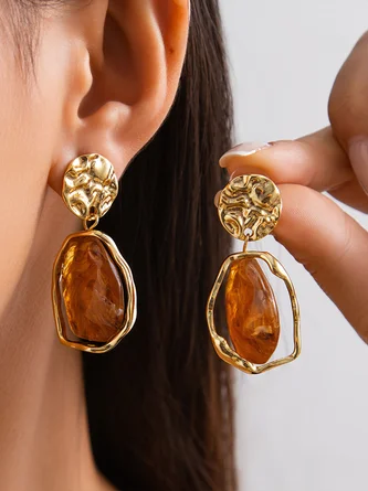 Stylish Pleated Earrings LE1WEA7I4433
