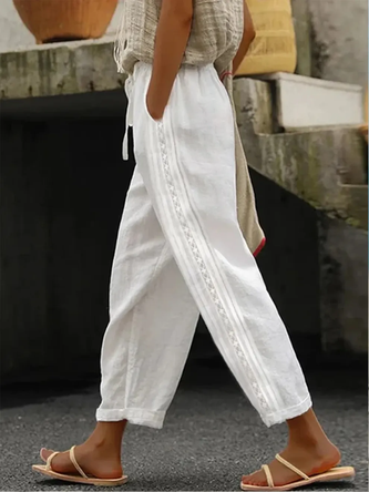 H Line Baggy Pants Daily Going Out Pants Casual Printing Abstract Spring Fall Pants