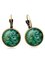 Vintage Peacock Feathers Pattern Earrings