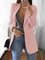 Lapel Pockets Office & Career Solid Women's Fall/Autumn Blazer