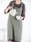 Sleeveless Apron Garden Work Pinafore Dresses