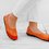 Women Large Size Split Leather Panel Flats