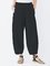 Women Plus Size Pockets Striped Cotton Linen Pants
