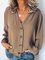 Brown Casual Buttoned Shirts & Tops