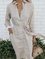 Women Plus Size Casual Buttoned Long Sleeve Pockets Dresses