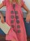 V Neck Women Dresses Holiday Cotton Paneled Dresses