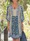 Women Casual Half Sleeve V Neck Dresses