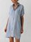 V Neck Short Sleeveless Loose Casual Shirt Dresses