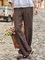 Cotton-Blend Striped Pants