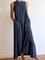 Crew Neck Solid Sleeveless Cotton-Blend Dress