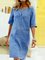 Women Shift Daytime Casual Dresses Midi Dresses