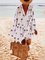 Bohemian Holiday Cotton Floral Boho Dress
