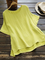 Crew Neck Pleated Short Sleeve Casual Shirts