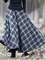 Checkered/plaid Vintage Cotton-Blend Skirts