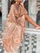 Tribal Long Sleeve Boho Cotton Dress