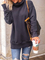 Cotton Casual Turtleneck Plus Size Sweatshirt