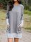 Cotton-Blend Long Sleeve Casual Hoodies Dress