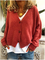 V Neck Cashmere Cardigans Sweater