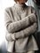 Knitted Crew Neck Plain Basic Sweater