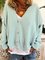 Women Cardigans Long Sleeve Bottons Cotton-Blend Cardigans