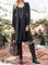 Black Knitted Casual Long Sleeve Dresses