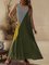 Casual Sleeveless Round Neck Plus Size Dress With Pockets