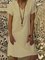 Casual Cotton-Blend V-Neck Short Sleeve Dresses
