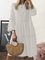 Sweet 3/4 Sleeve Cotton-Blend Shift Dresses