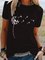 Floral Crew Neck Casual Short Sleeve Shirts & Tops