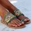 Blue Summer Denim Sandals Summer Slippers