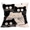 Cat Printed Canvas Backrest Pillows