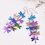 Colorful Copper Dragonfly Earrings
