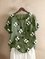 Short Sleeve Casual Floral Shift Shirts & Tops