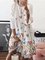 3/4 Sleeve Casual Printed Dresses