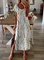 Summer Floral Printed Short Sleeve Maxi Dress