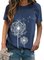 Cotton-Blend Short Sleeve Casual T-Shirt