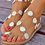 White Daily Flat Heel Sandals