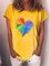 Yellow Short Sleeve Cotton Shirts & Tops