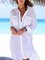 Ruffled Pockets Shirt Beach Cover-ups Shirts Dress